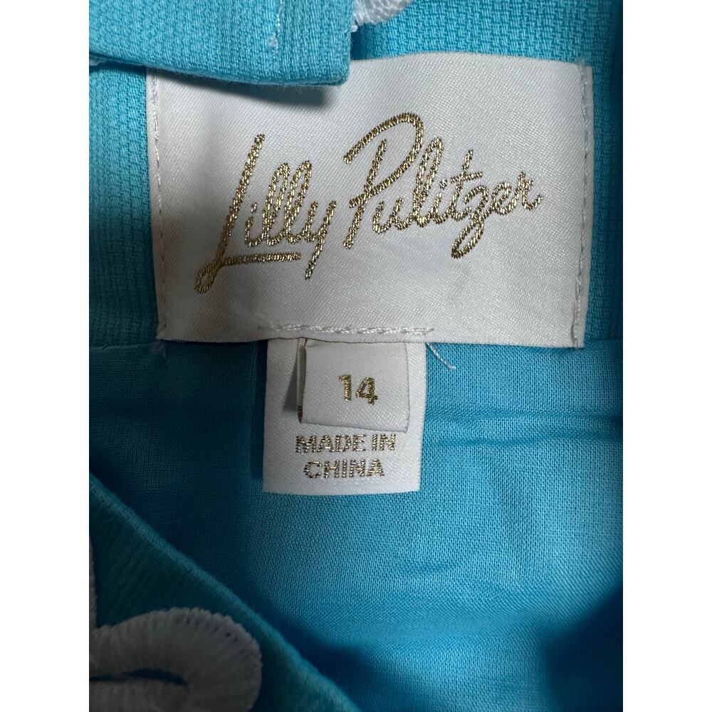 Lilly Pulitzer Davis Linen Maxi Dress - Capri Blue Size 14 (New) - Picture 6 of 6